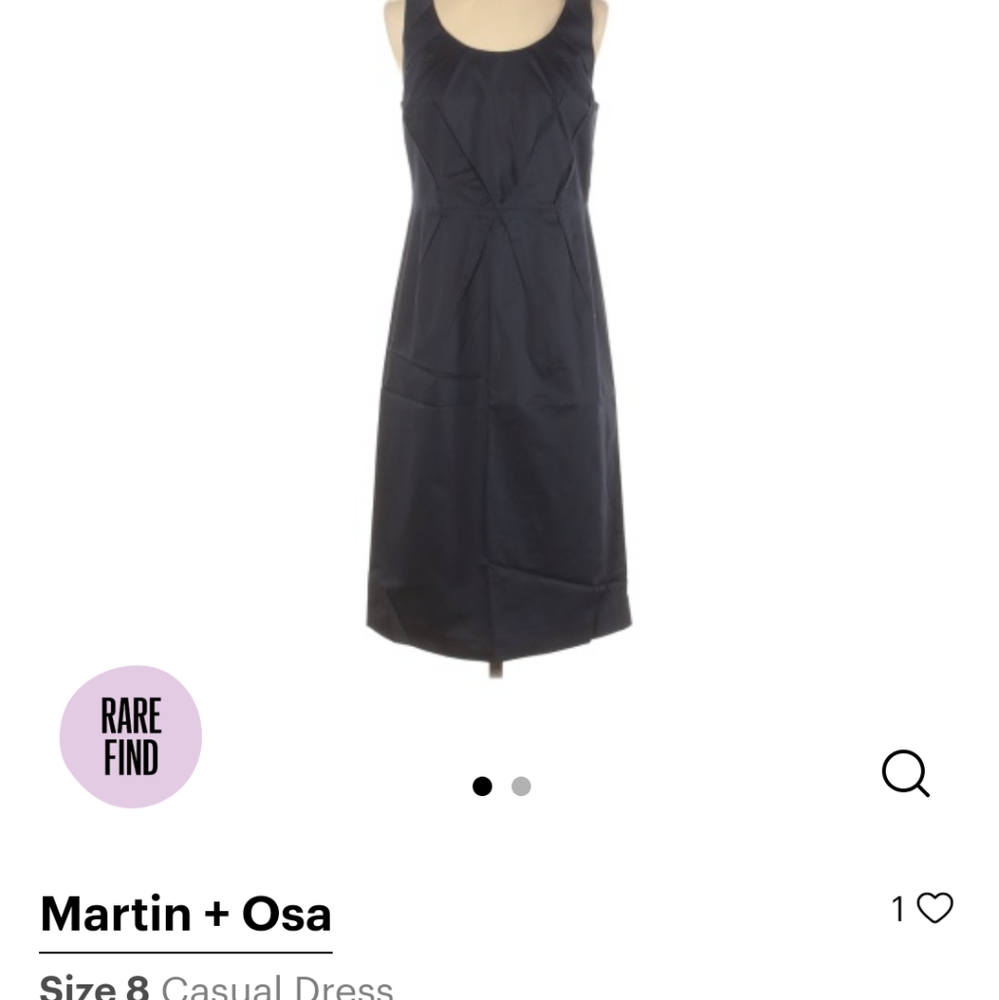 Martin+Osa pin tucked sheath dress in Olive